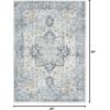 GENIMO 9×12 Area Rugs for Living Room, Machine Washable Non Slip Rugs, Low Pile Lightweight Print Rug for Bedroom, Dining Room, Home Office, Vintage Brick Red(Blue&gold)