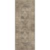 GENIMO 9×12 Area Rugs for Living Room, Machine Washable Non Slip Rugs, Low Pile Lightweight Print Rug for Bedroom, Dining Room, Home Office, Vintage Brick Red(Chestnut Brown)