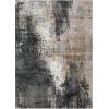 GENIMO 9×12 Area Rugs for Living Room, Machine Washable Non Slip Rugs, Low Pile Lightweight Print Rug for Bedroom, Dining Room, Home Office, Vintage Brick Red(Black Brown)