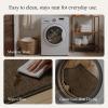 GENIMO Kitchen Rugs Non Slip Washable, Absorbent Kitchen Mats for Floor, Cushioned Comfort Standing Kitchen Runner Rug for Sink, Office, Laundry, Entryway, Home, 20″x32″+20″x48″, Beige Border(Brown Border)