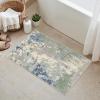 GENIMO 2X3 Washable Modern Doormat, Non-Slip Low Pile Chenille Area Rug, Small Entry Mat for Entrance Hallway Kitchen Bathroom, Sage Mist
