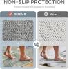 GENIMO 2X3 Washable Modern Doormat, Non-Slip Low Pile Chenille Area Rug, Small Entry Mat for Entrance Hallway Kitchen Bathroom, Sage Mist