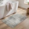 GENIMO 2×3 Rugs for Entryway Entrance, Modern Machine Washable Rug Ultra Soft Indoor Area Rugs 2×3 for Bedroom Kitchen Bathroom, Lightweight Low Pile Carpet with Non Slip Backing, Mist Grey