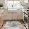 GENIMO 2×3 Rugs for Entryway Entrance, Modern Machine Washable Rug Ultra Soft Indoor Area Rugs 2×3 for Bedroom Kitchen Bathroom, Lightweight Low Pile Carpet with Non Slip Backing, Mist Grey