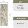 GENIMO 5×7 Vintage Floral Area Rug, Soft Microfiber Washable Rug with Non-Slip Backing, Beige Carpet for Living Room, Bedroom and Dining Room(Green Pink)