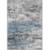 GENIMO 5×7 Vintage Floral Area Rug, Soft Microfiber Washable Rug with Non-Slip Backing, Beige Carpet for Living Room, Bedroom and Dining Room(Teal Blue)