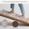 GENIMO Anti Fatigue Kitchen Mats for Floor, Cushioned Non Slip Kitchen Rug, Waterproof Kitchen Floor Mat Runner, Kitchen Mat for Laundry, Sink, Office, Entryway, 17.3″x47″+17.3″x30″, Brown(Taupe Grey)