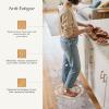 GENIMO Anti Fatigue Kitchen Mats for Floor, Cushioned Non Slip Kitchen Rug, Waterproof Kitchen Floor Mat Runner, Kitchen Mat for Laundry, Sink, Office, Entryway, 17.3″x47″+17.3″x30″, Brown(Taupe Grey)