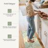GENIMO Anti Fatigue Kitchen Mats for Floor, Cushioned Non Slip Kitchen Rug, Waterproof Kitchen Floor Mat Runner, Kitchen Mat for Laundry, Sink, Office, Entryway, 17.3″x47″+17.3″x30″, Brown(Green)