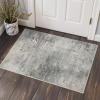 GENIMO 2×3 Rugs for Entryway Entrance, Modern Machine Washable Rug Ultra Soft Indoor Area Rugs 2×3 for Bedroom Kitchen Bathroom, Lightweight Low Pile Carpet with Non Slip Backing, Mist Grey
