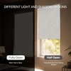 GENIMO 100% Blackout Roller Window Shades, Window Blinds Cordless with Thermal Insulated, UV Protection Fabric, Mini French Door Blinds for Home, Bedroom, Office, White, 70″ W X 72″ H(Ivory White)