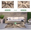 GENIMO Outdoor Rug 6′ x 9′ Waterproof for Patio Clearance, Reversible Plastic Straw Camping Mat, Lightweight Carpet for Rv, Camper, Deck, Porch, Picnic, Balcony, Beach, K.Blue & White(Coffee & Beige | Waterproof)