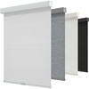 GENIMO 100% Blackout Roller Window Shades, Window Blinds Cordless with Thermal Insulated, UV Protection Fabric, Mini French Door Blinds for Home, Bedroom, Office, White, 70″ W X 72″ H(White（aluminum Cover）)