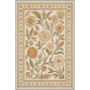 GENIMO 5X7 Area Rugs for Living Room Machine Washable, Modern Botanical Non Slip Low Pile Soft Rugs, Vintage Floral Carpet for Bedroom Dining Room, Home Office, Warm Beige(Dusty Ochre)