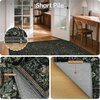 GENIMO Floral Washable Runner Rug 2’6”x8’, Non-Slip Long Hallway Carpet for Entryway, Kitchen, Indoor Floor Use, Vintage Boho Soft Thin Rug Décor, Beige/Navy(Dark Green)
