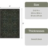 GENIMO Floral Washable Runner Rug 2’6”x8’, Non-Slip Long Hallway Carpet for Entryway, Kitchen, Indoor Floor Use, Vintage Boho Soft Thin Rug Décor, Beige/Navy(Dark Green)
