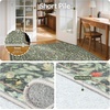 GENIMO Floral Washable Runner Rug 2’6”x8’, Non-Slip Long Hallway Carpet for Entryway, Kitchen, Indoor Floor Use, Vintage Boho Soft Thin Rug Décor, Beige/Navy(Emerald Green)