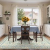 GENIMO Floral Washable Runner Rug 2’6”x8’, Non-Slip Long Hallway Carpet for Entryway, Kitchen, Indoor Floor Use, Vintage Boho Soft Thin Rug Décor, Beige/Navy(Green)
