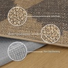 GENIMO Indoor Outdoor Area Rug 8’x10′, Checkered Easy Jute Rug Machine Washable, Easy-Cleaning, Non Slip Plaid Outdoor Carpet for Patio, Living Room, Backyard, Porch, Deck, Balcony(Diamond Brown)