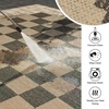 GENIMO Indoor Outdoor Area Rug 8’x10′, Checkered Easy Jute Rug Machine Washable, Easy-Cleaning, Non Slip Plaid Outdoor Carpet for Patio, Living Room, Backyard, Porch, Deck, Balcony(Checkerboard)