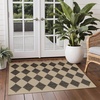 GENIMO Indoor Outdoor Area Rug 8’x10′, Checkered Easy Jute Rug Machine Washable, Easy-Cleaning, Non Slip Plaid Outdoor Carpet for Patio, Living Room, Backyard, Porch, Deck, Balcony(Zigzag Diamond)