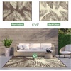 GENIMO Waterproof Outdoor Rug 5′ x 8′ for Patio Decor, Reversible Plastic Straw Area Rugs for Camping Clearance, RV Mat, Large Outside Carpet for Porch, Deck, Picni, Balcony, Garden, Black & Brown(Mottled Coffee Beige)