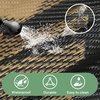 GENIMO Waterproof Outdoor Rug 5′ x 8′ for Patio Decor, Reversible Plastic Straw Area Rugs for Camping Clearance, RV Mat, Large Outside Carpet for Porch, Deck, Picni, Balcony, Garden, Black & Brown(Matte Black & Warm Brown)