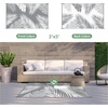 GENIMO Waterproof Outdoor Rug 5′ x 8′ for Patio Decor, Reversible Plastic Straw Area Rugs for Camping Clearance, RV Mat, Large Outside Carpet for Porch, Deck, Picni, Balcony, Garden, Black & Brown(Grey & White)