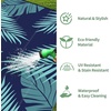 GENIMO Waterproof Outdoor Rug 5′ x 8′ for Patio Decor, Reversible Plastic Straw Area Rugs for Camping Clearance, RV Mat, Large Outside Carpet for Porch, Deck, Picni, Balcony, Garden, Black & Brown(Navy Blue & Jade Green)