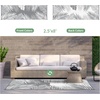 GENIMO Waterproof Outdoor Rug 5′ x 8′ for Patio Decor, Reversible Plastic Straw Area Rugs for Camping Clearance, RV Mat, Large Outside Carpet for Porch, Deck, Picni, Balcony, Garden, Black & Brown(Grey & W Hite)