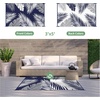 GENIMO Waterproof Outdoor Rug 5′ x 8′ for Patio Decor, Reversible Plastic Straw Area Rugs for Camping Clearance, RV Mat, Large Outside Carpet for Porch, Deck, Picni, Balcony, Garden, Black & Brown(Navy Blue & White | Waterproof)