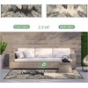 GENIMO Waterproof Outdoor Rug 5′ x 8′ for Patio Decor, Reversible Plastic Straw Area Rugs for Camping Clearance, RV Mat, Large Outside Carpet for Porch, Deck, Picni, Balcony, Garden, Black & Brown(Black & Beige)
