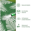 GENIMO Waterproof Outdoor Rug 5′ x 8′ for Patio Decor, Reversible Plastic Straw Area Rugs for Camping Clearance, RV Mat, Large Outside Carpet for Porch, Deck, Picni, Balcony, Garden, Black & Brown(Darkgreen & White)