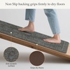 GENIMO Anti Fatigue Kitchen Mats for Floor 2PCS, Cushioned Standing Mats | 17.3″x47″&17.3″x30″, Light Taupe Brown vintage boho rug set, waterproof, non-slip, easy-clean for home laundry sink farmhouse(Dusky Green)