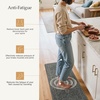 GENIMO Anti Fatigue Kitchen Mats for Floor 2PCS, Cushioned Standing Mats | 17.3″x47″&17.3″x30″, Light Taupe Brown vintage boho rug set, waterproof, non-slip, easy-clean for home laundry sink farmhouse(Dusky Green)