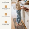 GENIMO Anti Fatigue Kitchen Mats for Floor 2PCS, Cushioned Standing Mats | 17.3″x47″&17.3″x30″, Light Taupe Brown vintage boho rug set, waterproof, non-slip, easy-clean for home laundry sink farmhouse(Bordeaux Red)