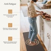 GENIMO Anti Fatigue Kitchen Mats for Floor 2PCS, Cushioned Standing Mats | 17.3″x47″&17.3″x30″, Light Taupe Brown vintage boho rug set, waterproof, non-slip, easy-clean for home laundry sink farmhouse(Chocolate Brown)