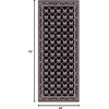 GENIMO Area Rugs 6X9 for Living Room Bedroom, Machine Washable Non Slip Flower Bow Rug, Low Pile Soft Cute Floral Rug for Dining Room Girls Room Nursery Room and Playroom, Pink Bow(Black Pink Bow)