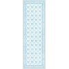 GENIMO Area Rugs 6X9 for Living Room Bedroom, Machine Washable Non Slip Flower Bow Rug, Low Pile Soft Cute Floral Rug for Dining Room Girls Room Nursery Room and Playroom, Pink Bow(Sky Blue Bow)