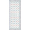 GENIMO Area Rugs 6X9 for Living Room Bedroom, Machine Washable Non Slip Flower Bow Rug, Low Pile Soft Cute Floral Rug for Dining Room Girls Room Nursery Room and Playroom, Pink Bow(Purple Floral Bow)