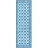 GENIMO Area Rugs 6X9 for Living Room Bedroom, Machine Washable Non Slip Flower Bow Rug, Low Pile Soft Cute Floral Rug for Dining Room Girls Room Nursery Room and Playroom, Pink Bow(Blue Bow)