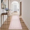 GENIMO Area Rugs 6X9 for Living Room Bedroom, Machine Washable Non Slip Flower Bow Rug, Low Pile Soft Cute Floral Rug for Dining Room Girls Room Nursery Room and Playroom, Pink Bow(Pink Bow)