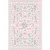 GENIMO Area Rugs 6X9 for Living Room Bedroom, Machine Washable Non Slip Flower Bow Rug, Low Pile Soft Cute Floral Rug for Dining Room Girls Room Nursery Room and Playroom, Pink Bow(Pink Floral Bow)