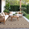 GENIMO Outdoor Rug for Patio Clearance, 5’x8′ Reversible Plastic Straw Rugs, Lightweight Waterproof RV Camping Mat for Camper, Balcony, Deck, Backyard, Picnic, BlackBrown(Mocha Beige)