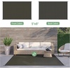 GENIMO Outdoor Rug for Patio Clearance, 5’x8′ Reversible Plastic Straw Rugs, Lightweight Waterproof RV Camping Mat for Camper, Balcony, Deck, Backyard, Picnic, BlackBrown(Blackbrown-w)