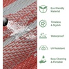 GENIMO Outdoor Rug for Patio Clearance, 5’x8′ Reversible Plastic Straw Rugs, Lightweight Waterproof RV Camping Mat for Camper, Balcony, Deck, Backyard, Picnic, BlackBrown(Crimson Grey)
