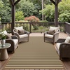 GENIMO Outdoor Rug for Patio Clearance, 5’x8′ Reversible Plastic Straw Rugs, Lightweight Waterproof RV Camping Mat for Camper, Balcony, Deck, Backyard, Picnic, BlackBrown(Lightbrownbeige)