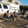 GENIMO Outdoor Rug for Patio Clearance, 5’x8′ Reversible Plastic Straw Rugs, Lightweight Waterproof RV Camping Mat for Camper, Balcony, Deck, Backyard, Picnic, BlackBrown(Deep Walnut Brown)