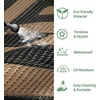 GENIMO Outdoor Rug for Patio Clearance, 5’x8′ Reversible Plastic Straw Rugs, Lightweight Waterproof RV Camping Mat for Camper, Balcony, Deck, Backyard, Picnic, BlackBrown(Ebony Brown)