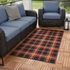 Black Orange Plaid